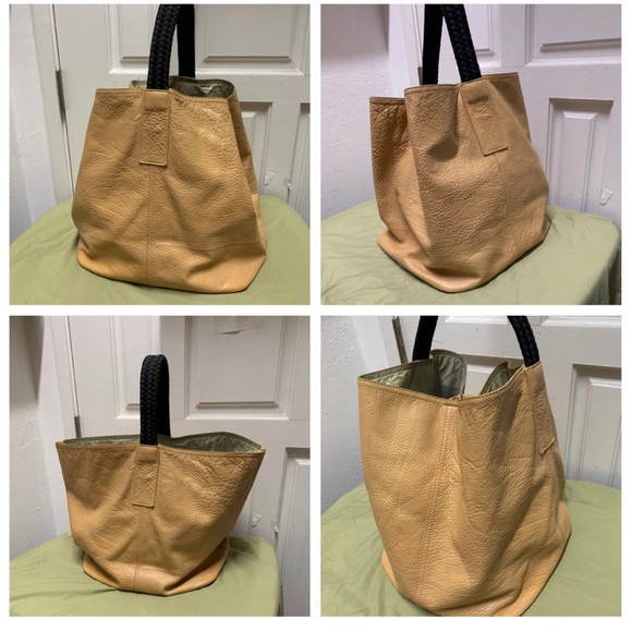 Authentic PRADA Beige Leather Tote Bag - Picture 12 of 12